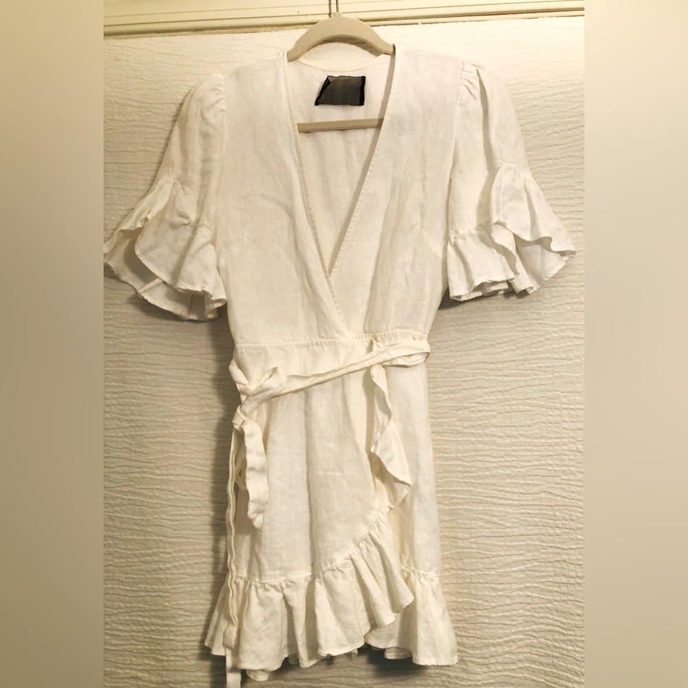 Women’s mini 100% linen dress
